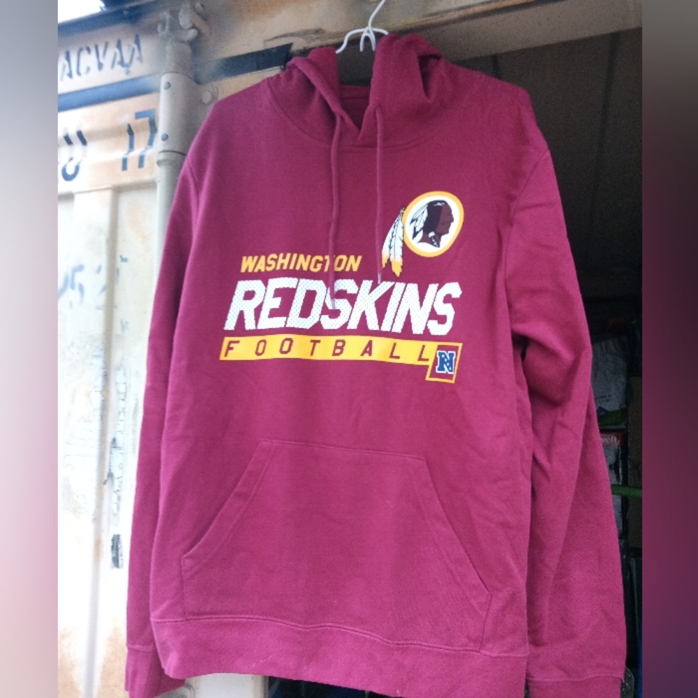 Washington Redskins hooded sweatshirt male sz large